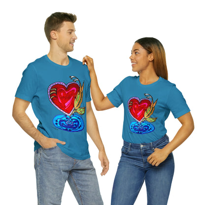 Heart - Unisex Jersey Short Sleeve Tee