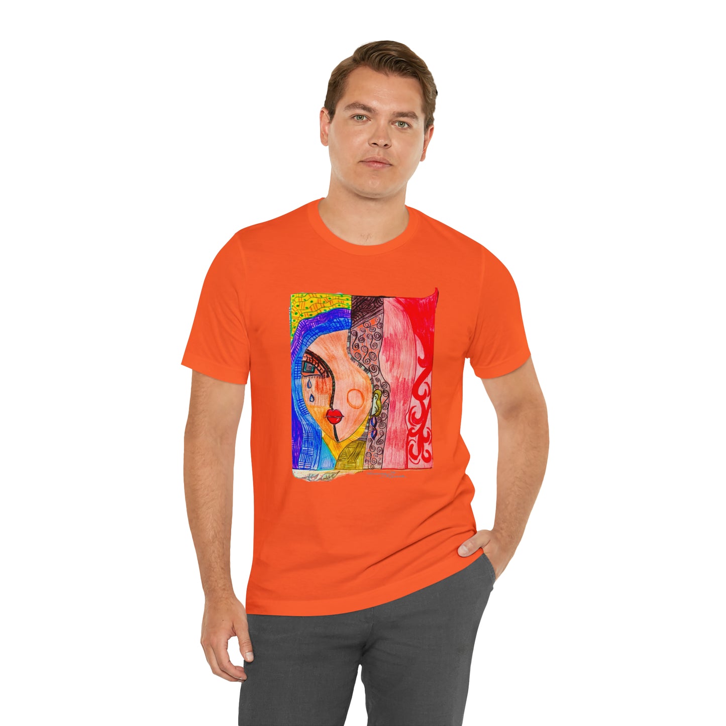 face - Unisex Jersey Short Sleeve Tee