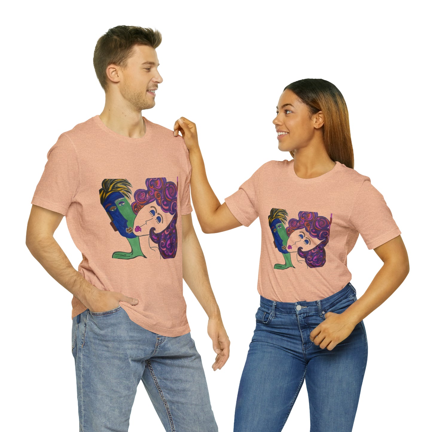 Faces - Unisex Jersey Short Sleeve Tee