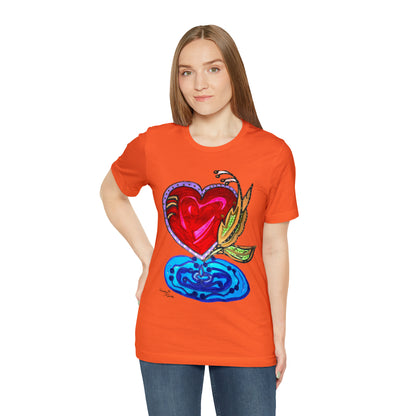 Heart - Unisex Jersey Short Sleeve Tee