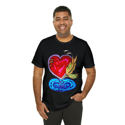 Heart - Unisex Jersey Short Sleeve Tee