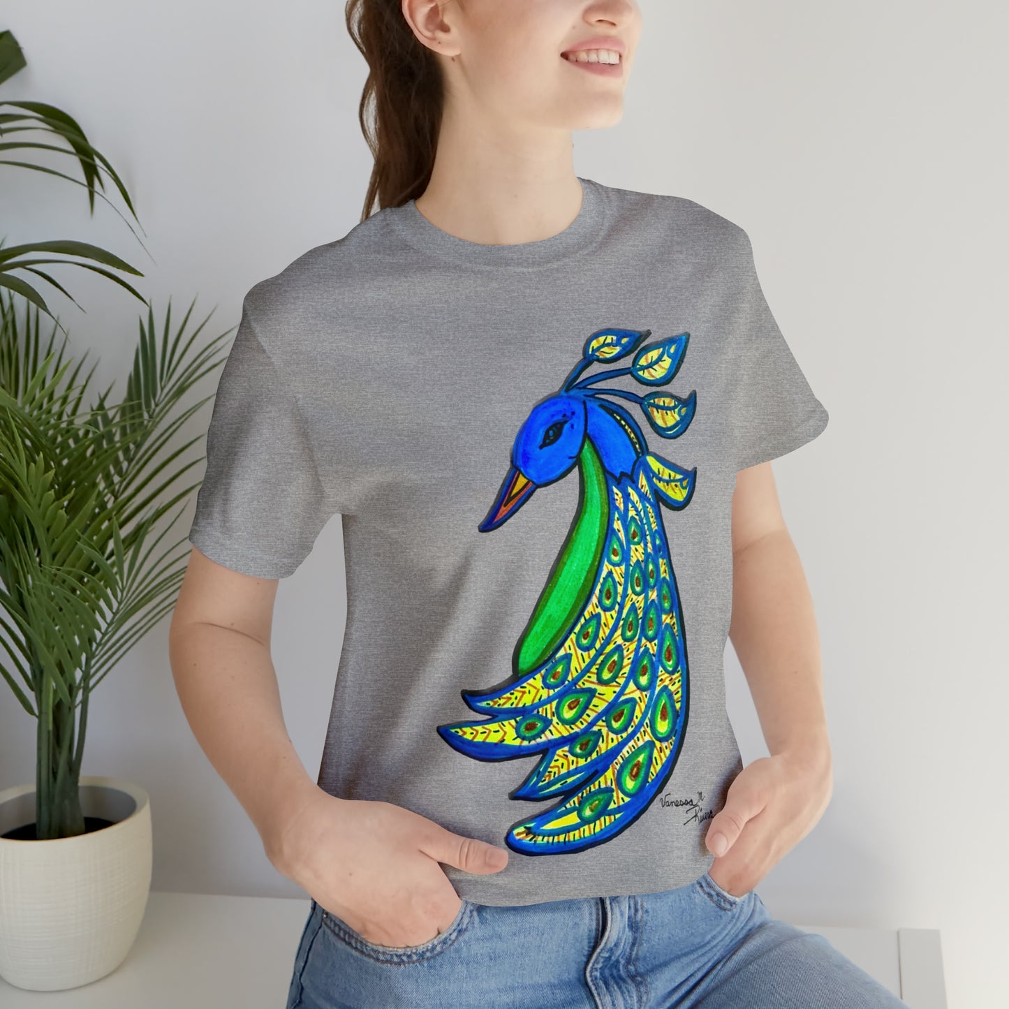 Peacock - Unisex Jersey Short Sleeve Tee