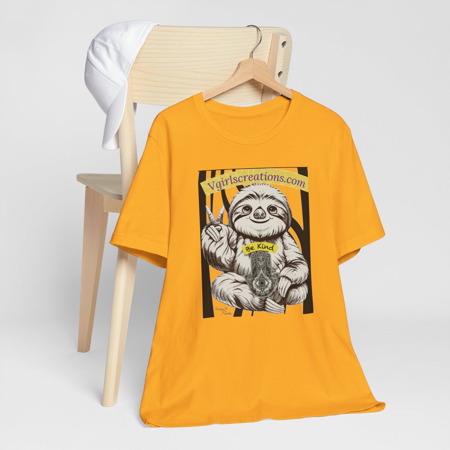 Be Kind Sloth Unisex Tee – Cute & Comfy Short Sleeve T-Shirt