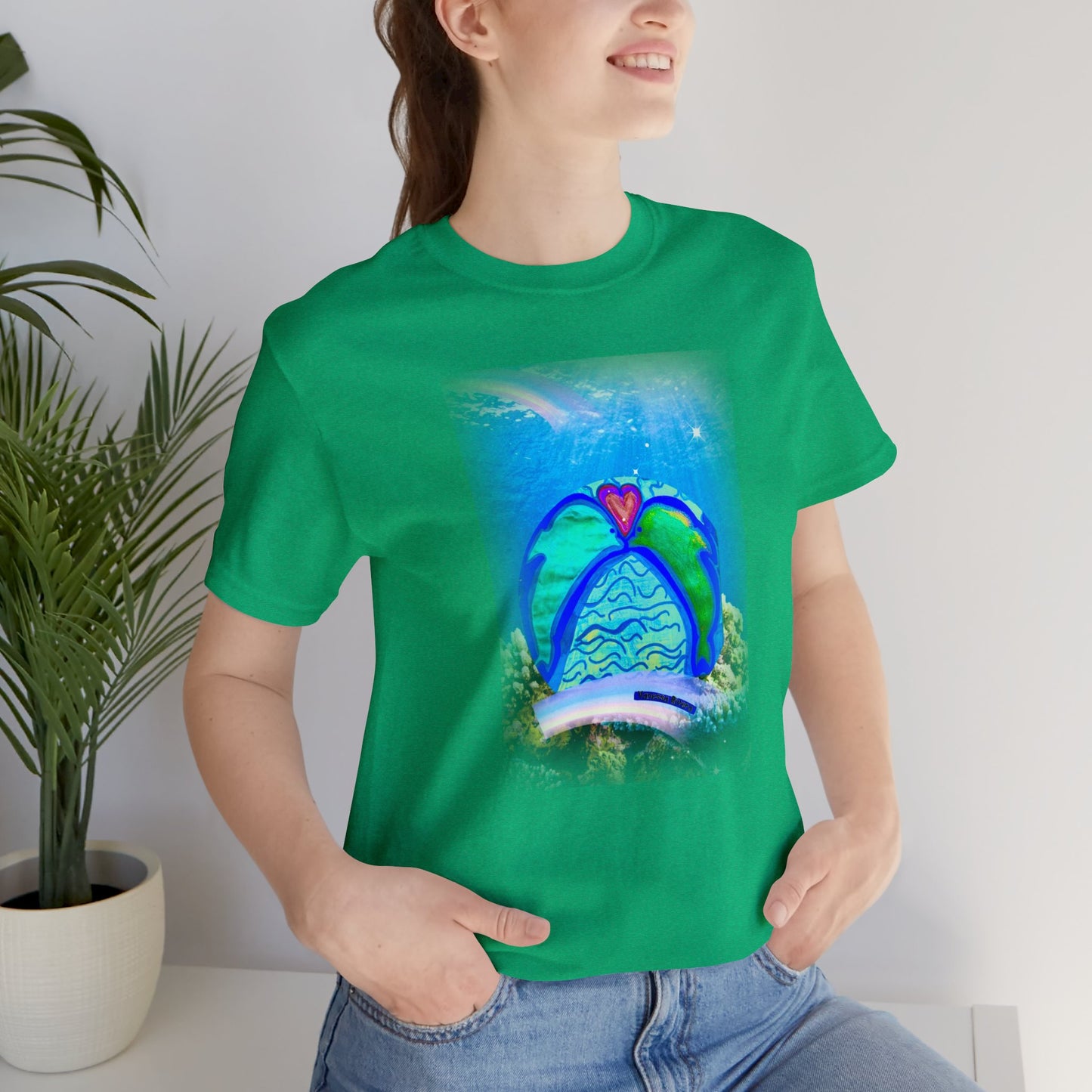 dolphin - Unisex Jersey Short Sleeve Tee