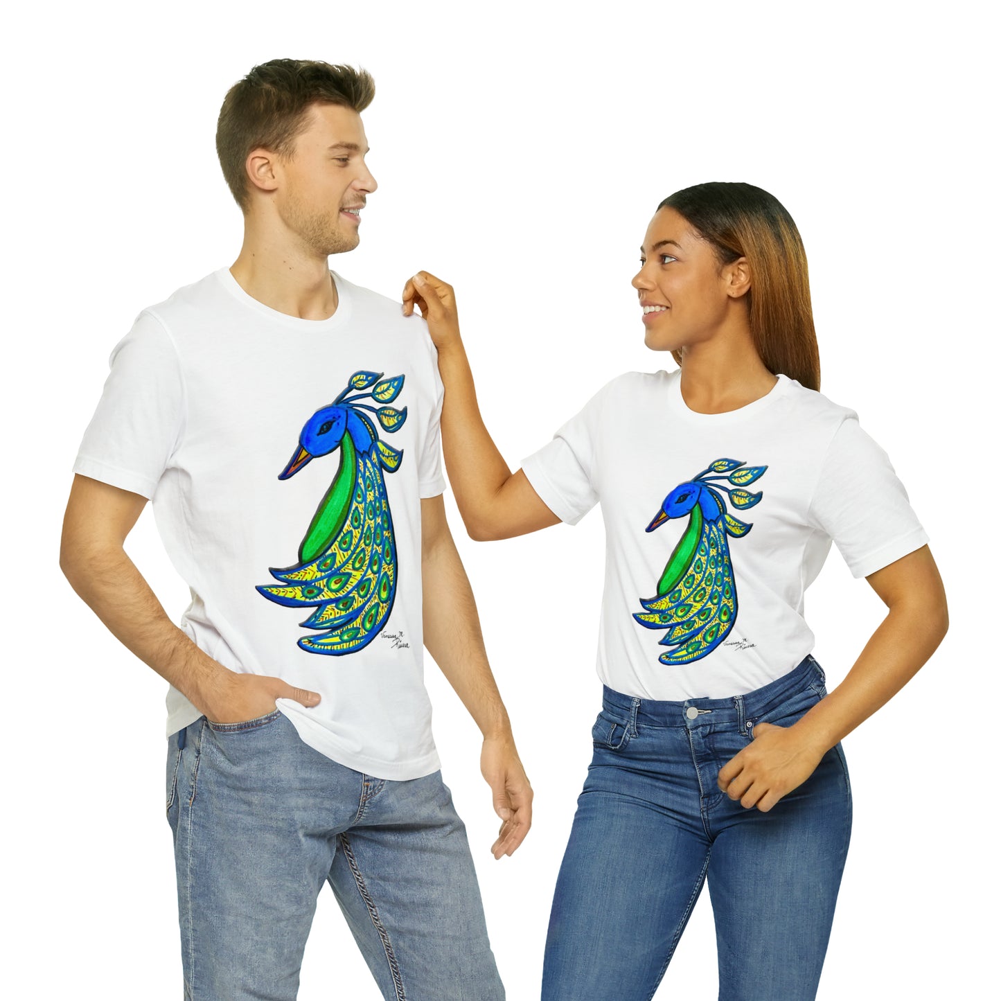 Peacock - Unisex Jersey Short Sleeve Tee