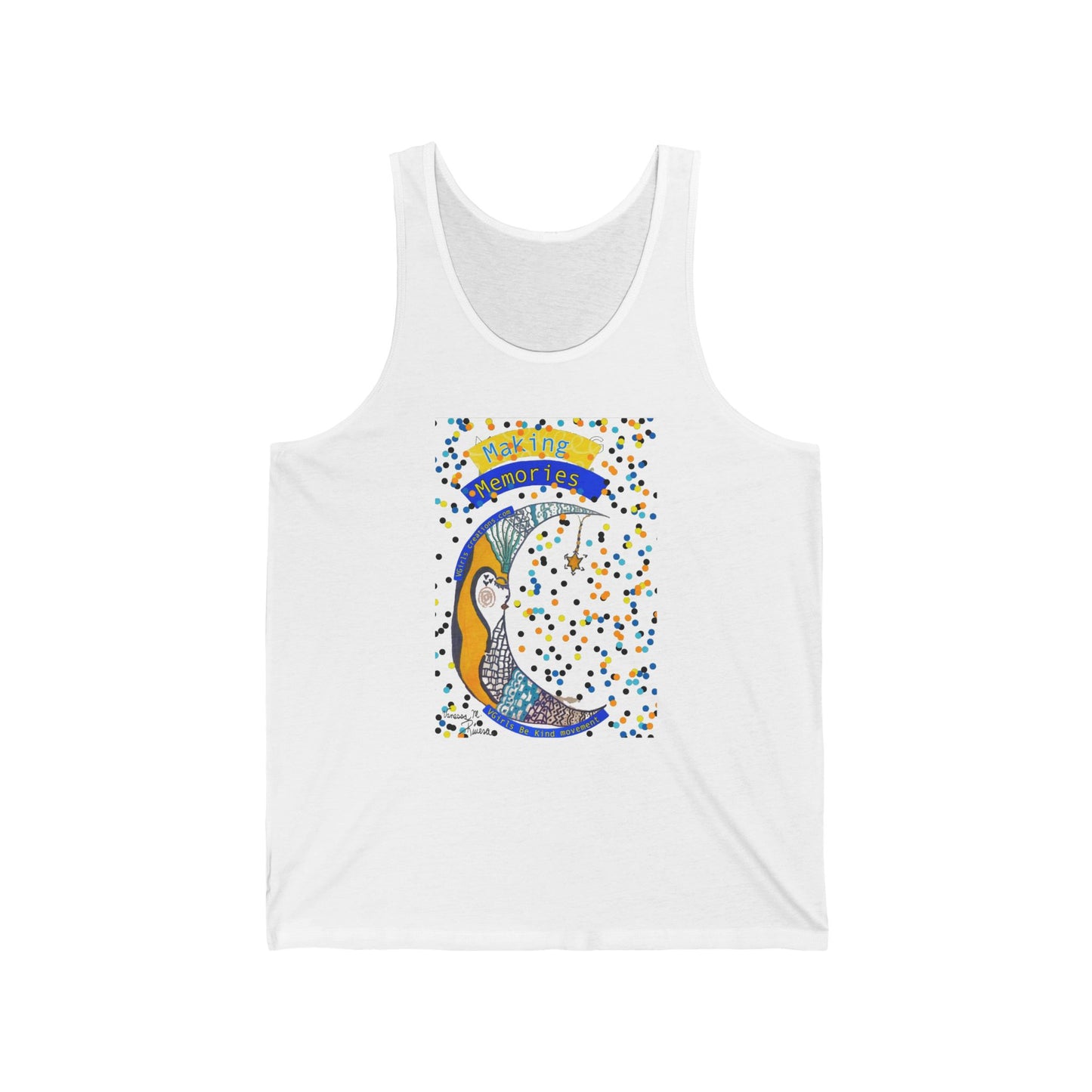 moon - Unisex Jersey Tank