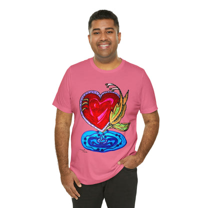 Heart - Unisex Jersey Short Sleeve Tee