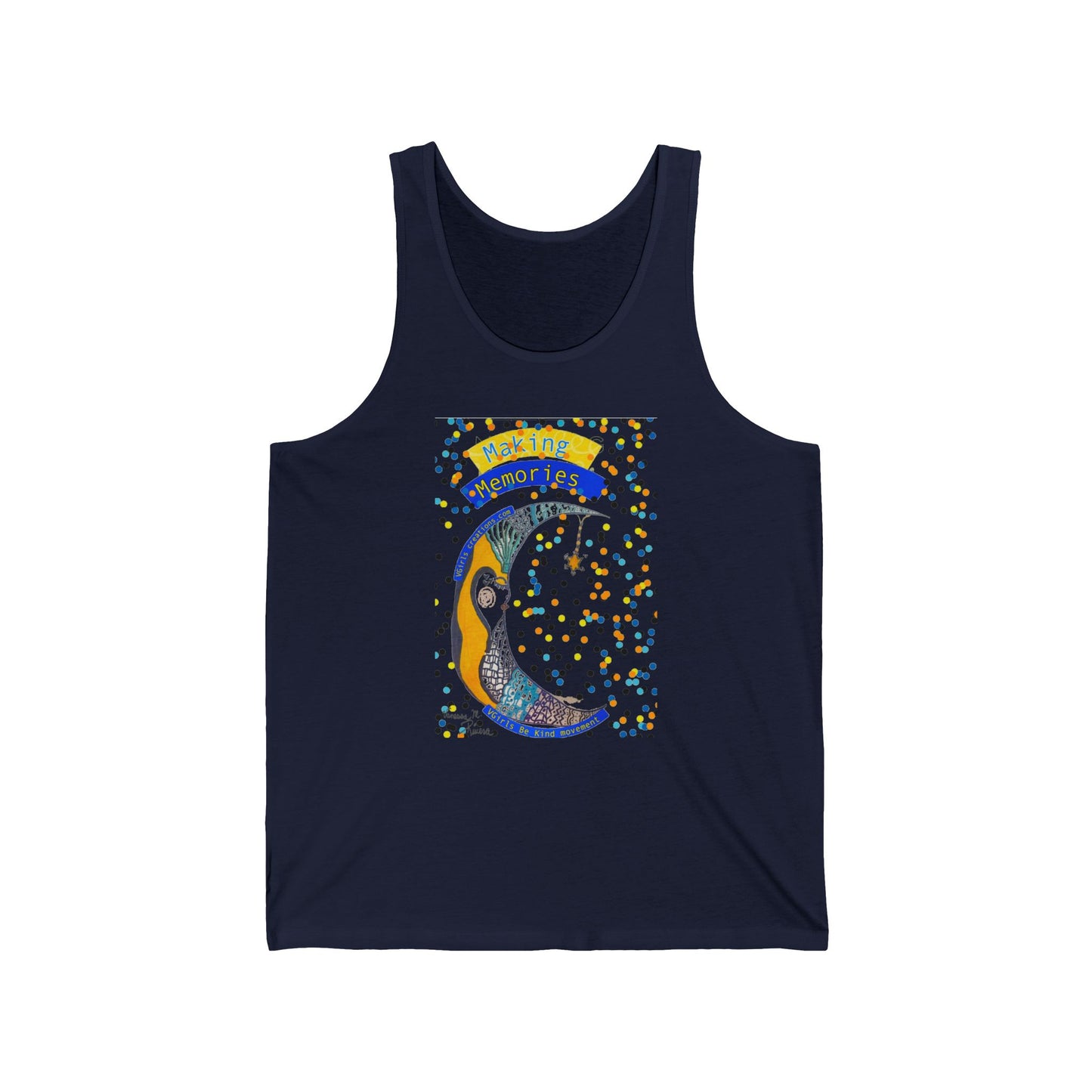 moon - Unisex Jersey Tank