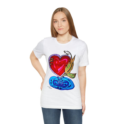 Heart - Unisex Jersey Short Sleeve Tee