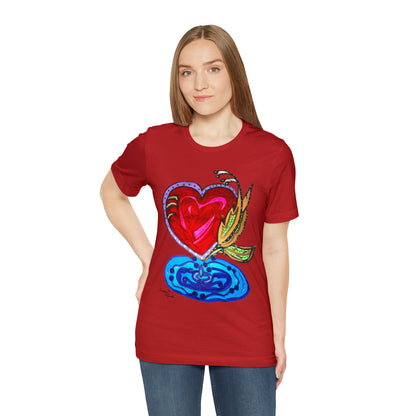 Heart - Unisex Jersey Short Sleeve Tee