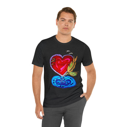 Heart - Unisex Jersey Short Sleeve Tee