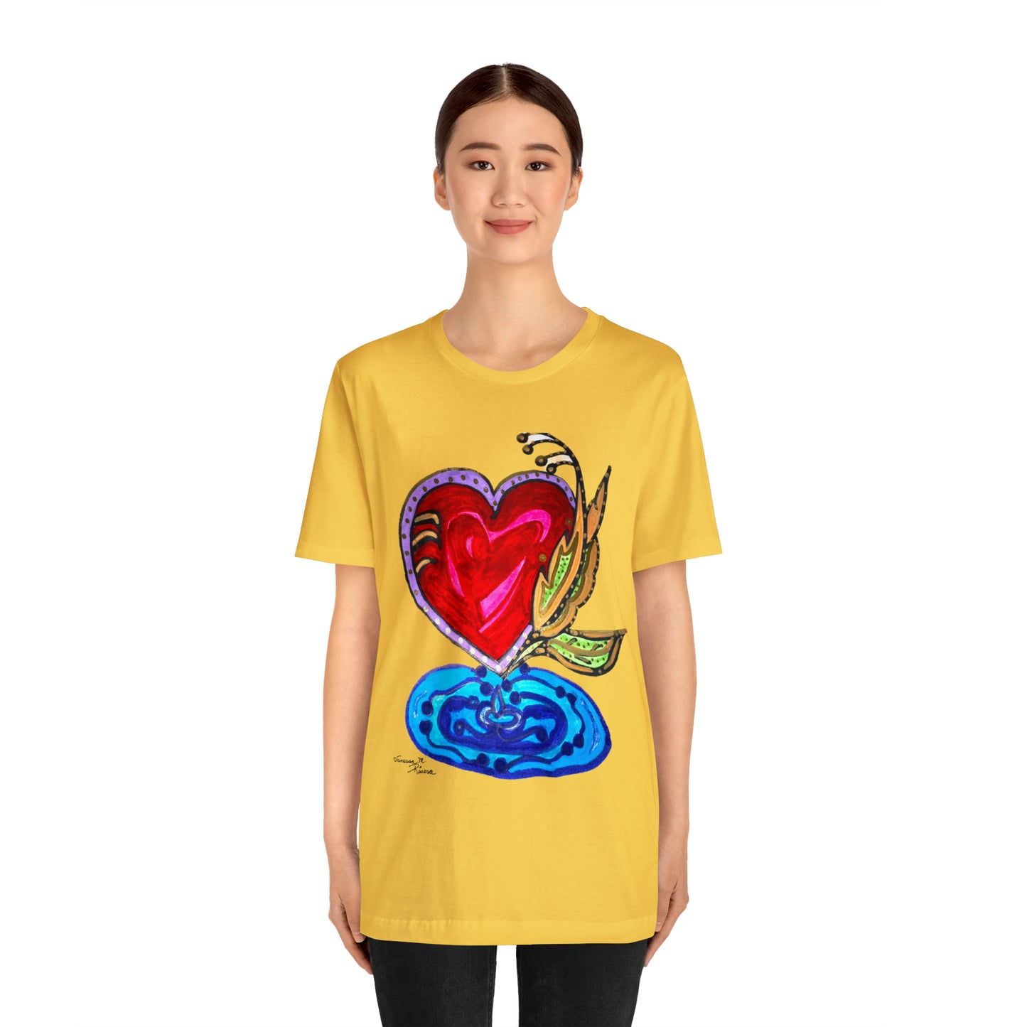 Heart - Unisex Jersey Short Sleeve Tee