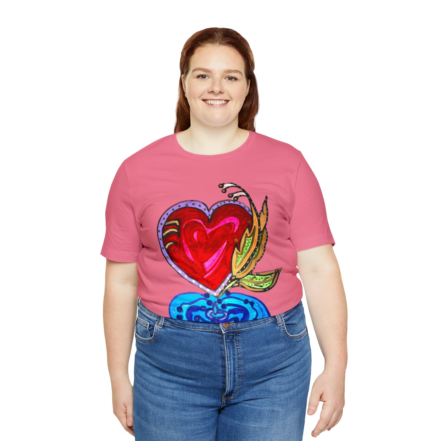 Heart - Unisex Jersey Short Sleeve Tee