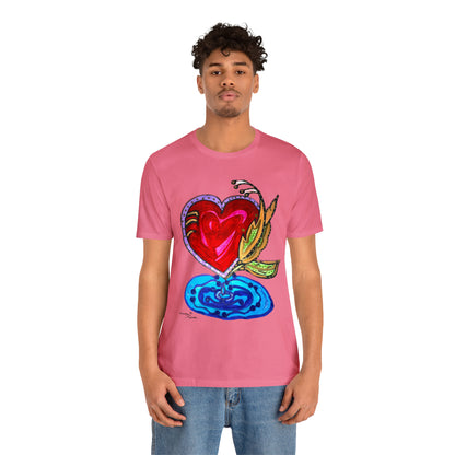 Heart - Unisex Jersey Short Sleeve Tee