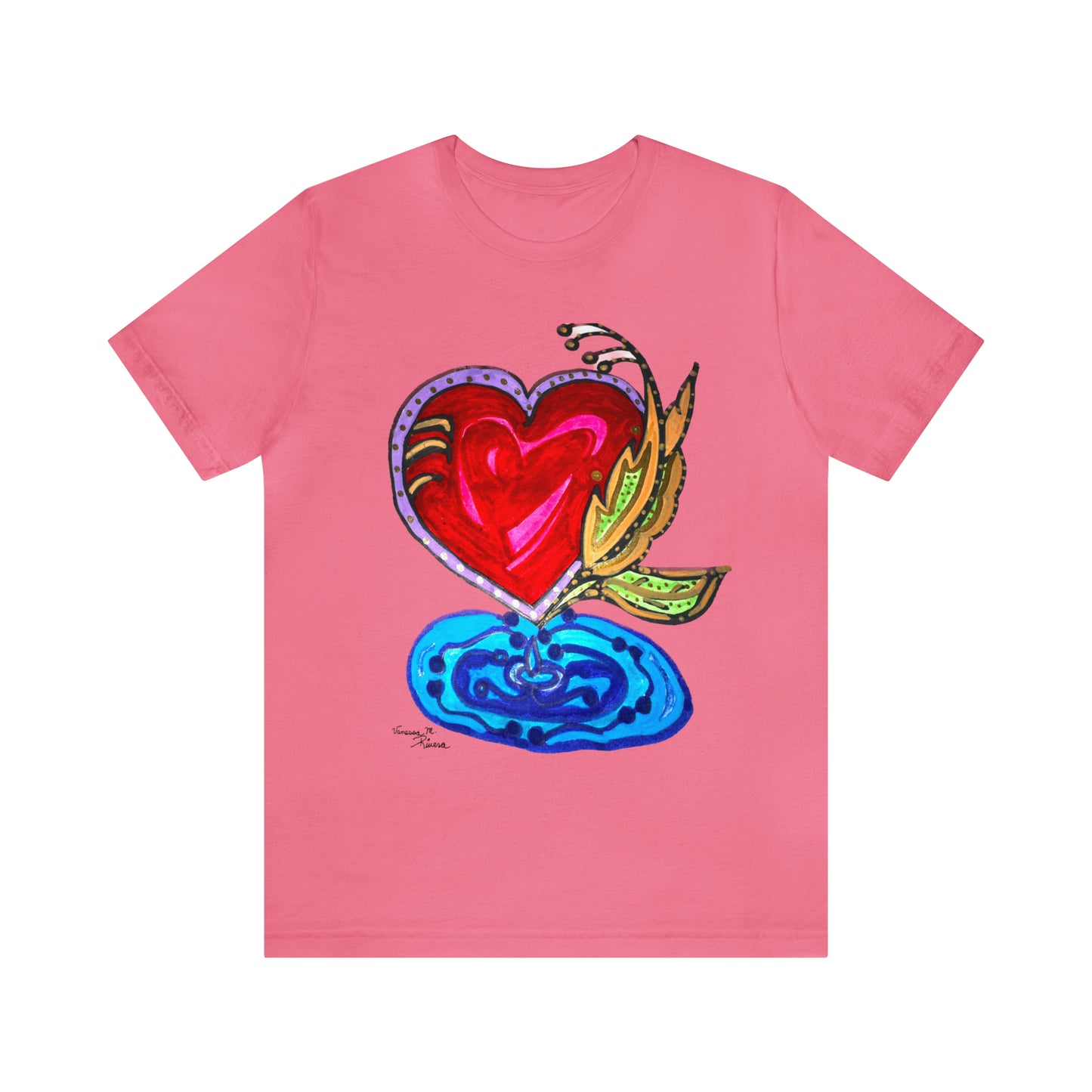 Heart - Unisex Jersey Short Sleeve Tee