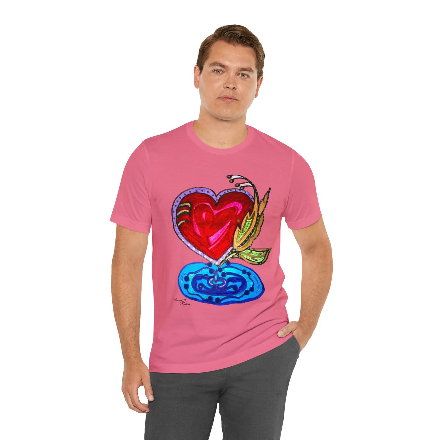 Heart - Unisex Jersey Short Sleeve Tee