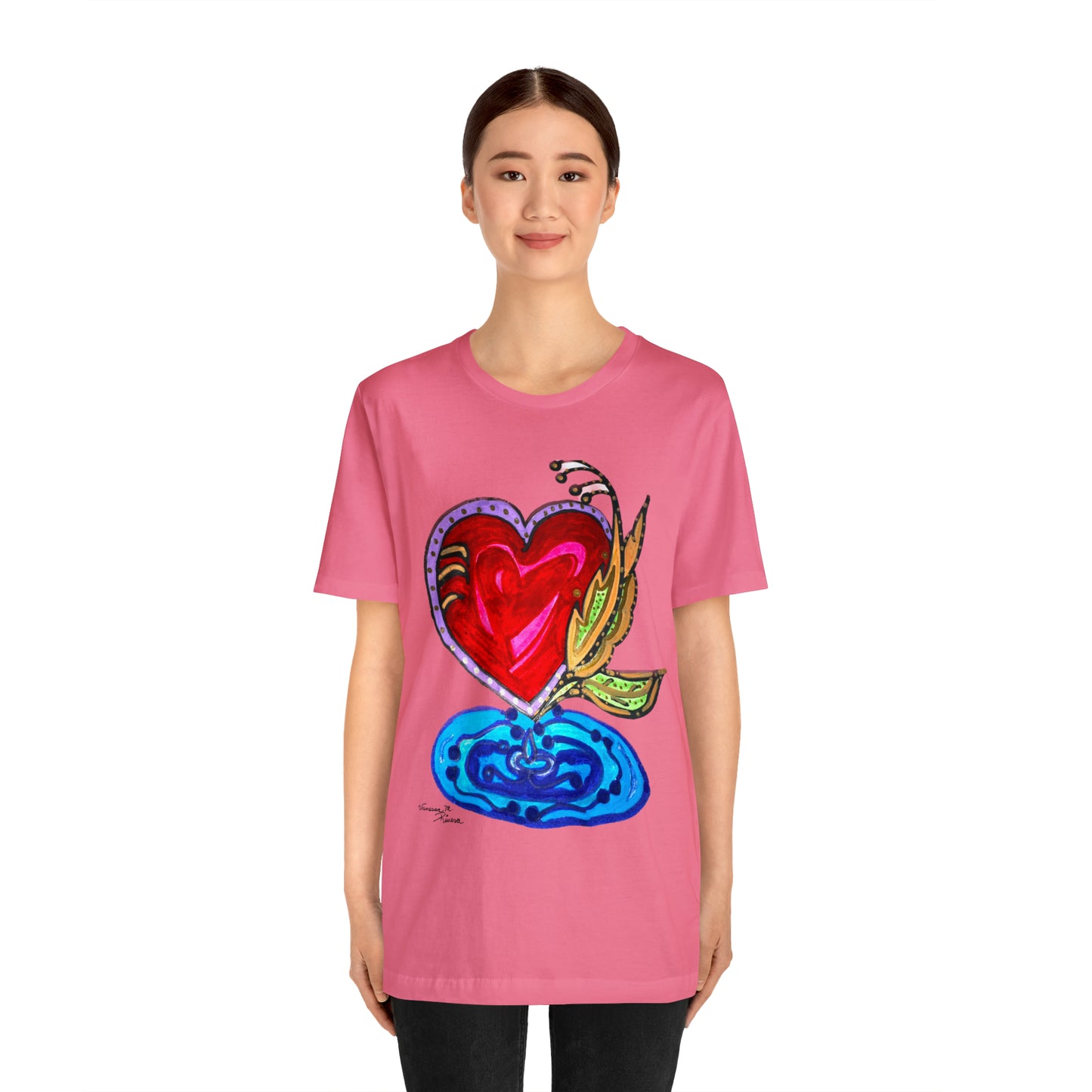 Heart - Unisex Jersey Short Sleeve Tee