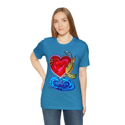 Heart - Unisex Jersey Short Sleeve Tee