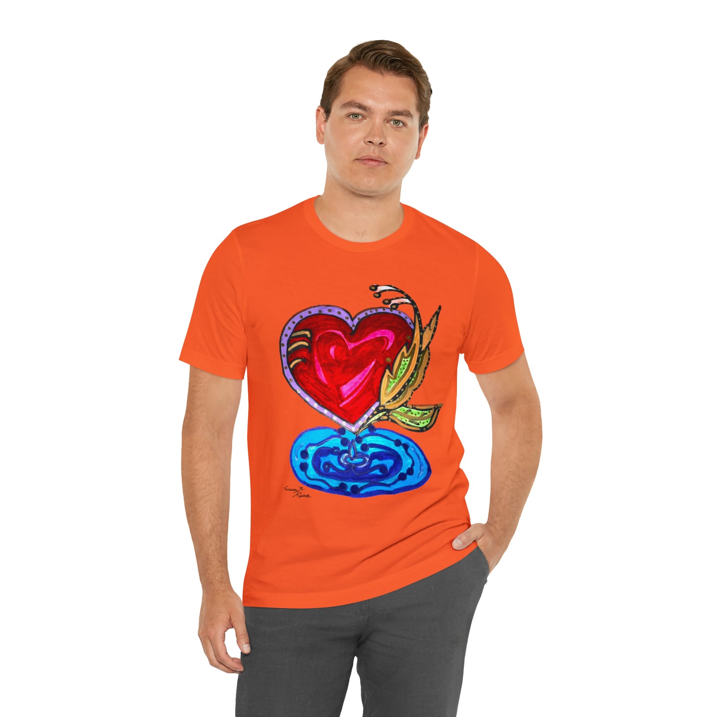 Heart - Unisex Jersey Short Sleeve Tee