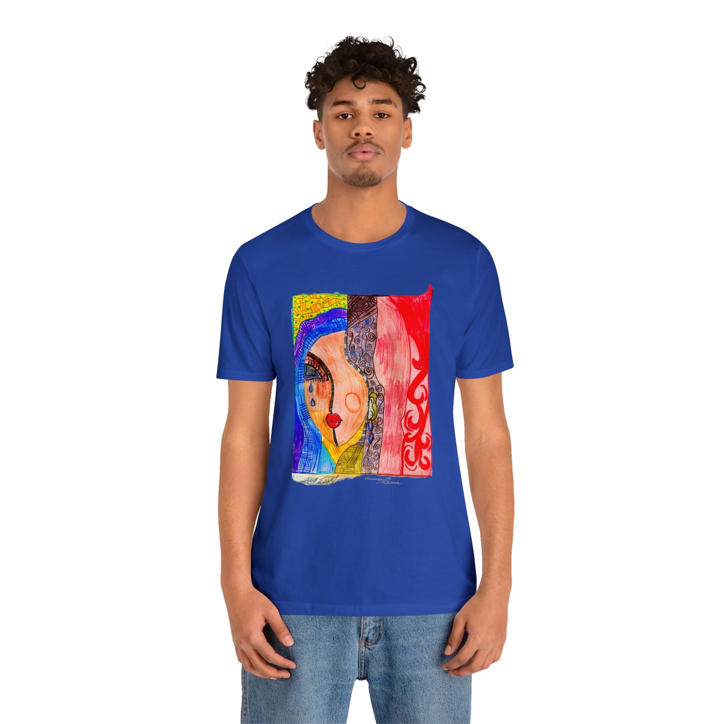 face - Unisex Jersey Short Sleeve Tee