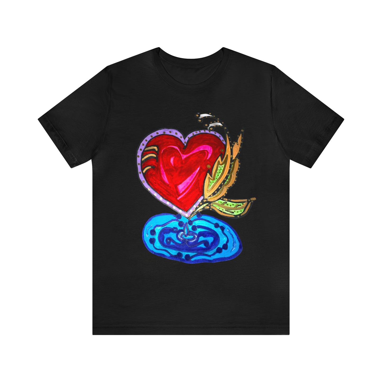 Heart - Unisex Jersey Short Sleeve Tee