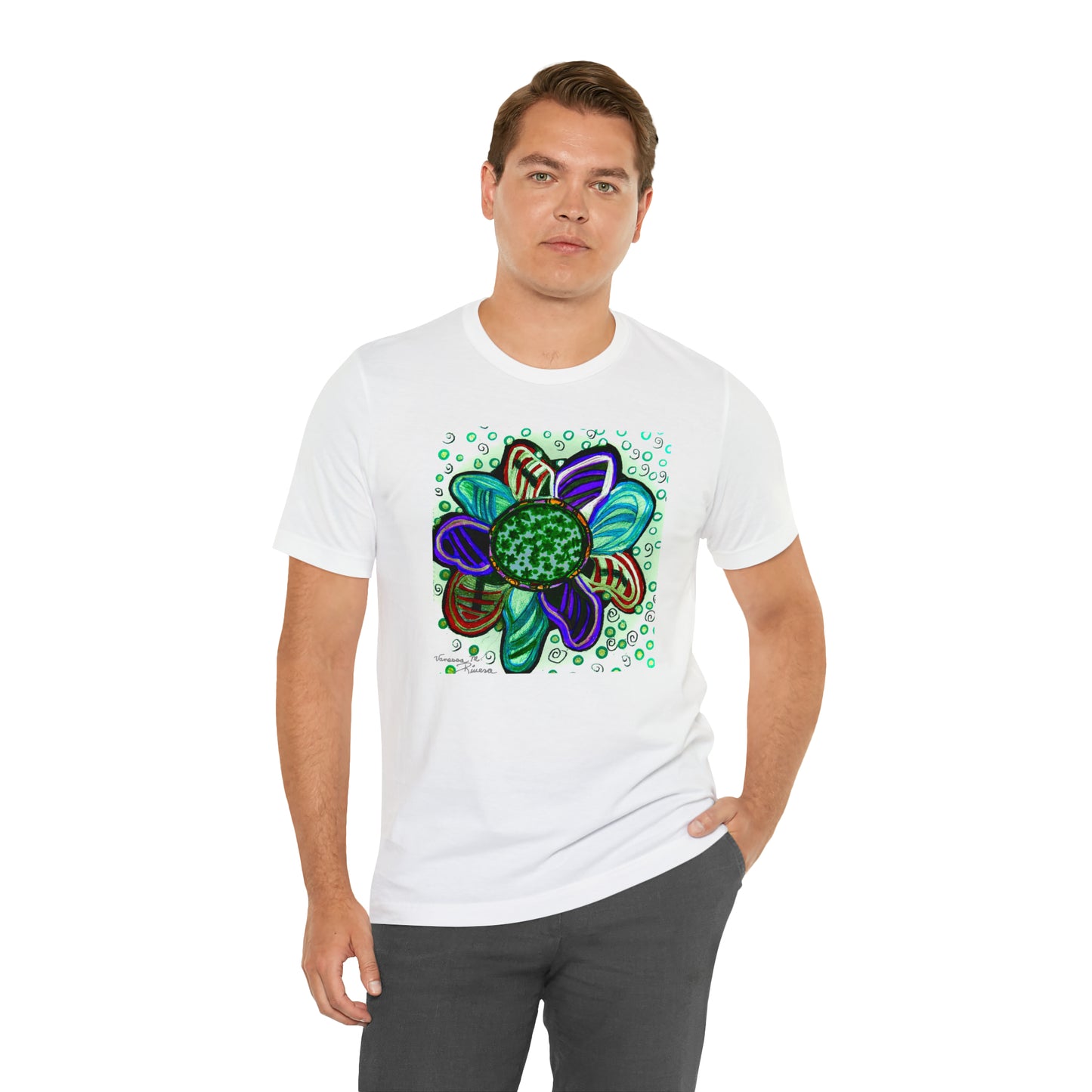 flower - Unisex Jersey Short Sleeve Tee