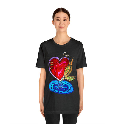 Heart - Unisex Jersey Short Sleeve Tee