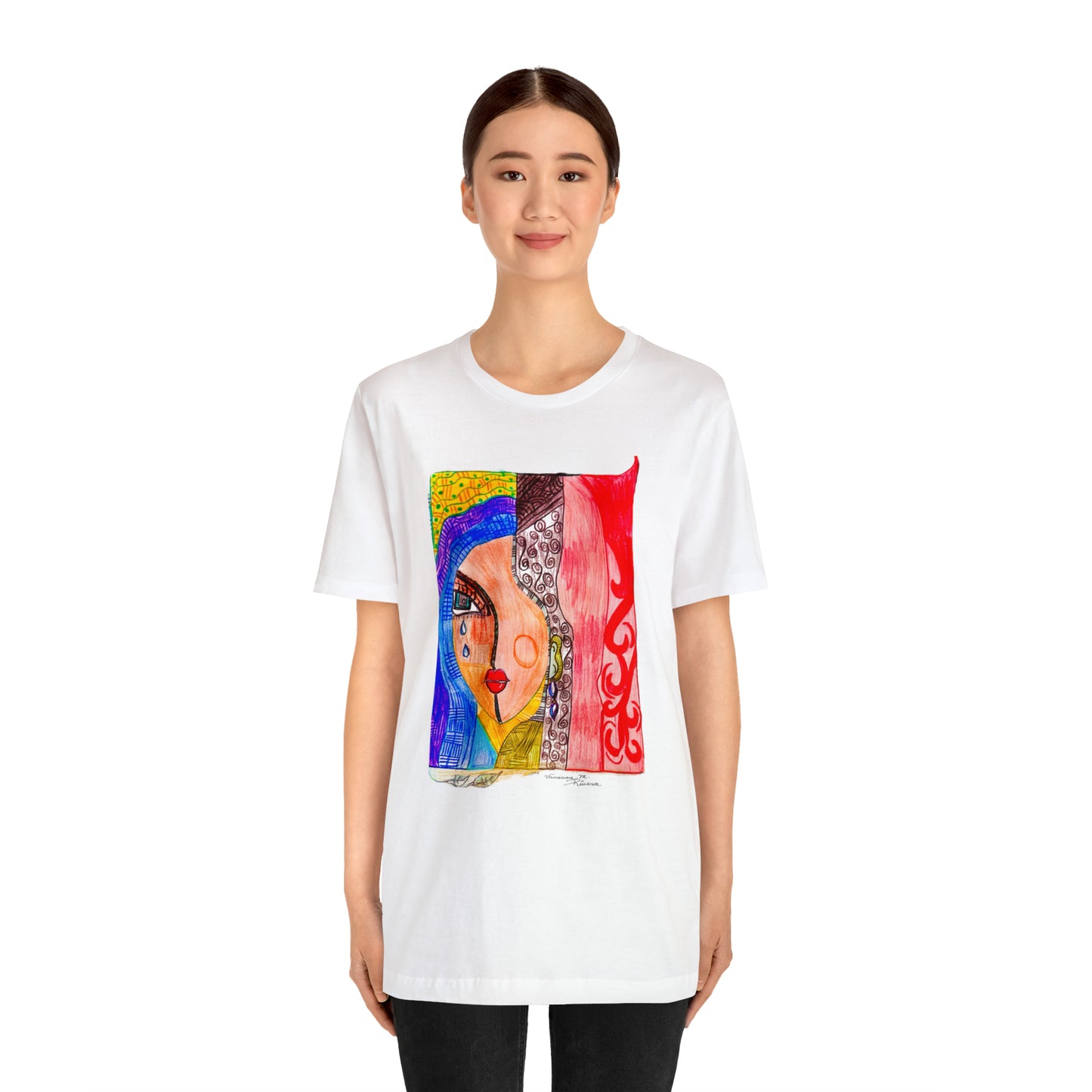 face - Unisex Jersey Short Sleeve Tee