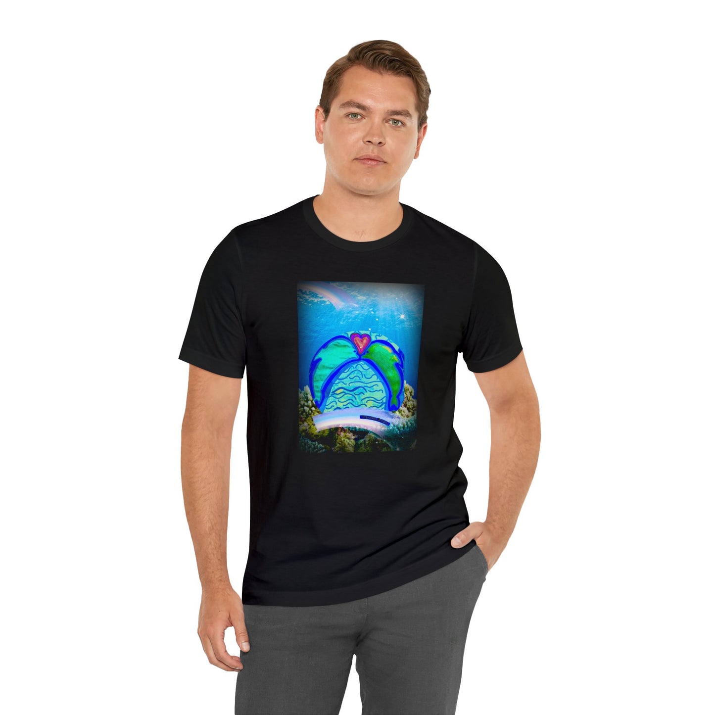 dolphin - Unisex Jersey Short Sleeve Tee