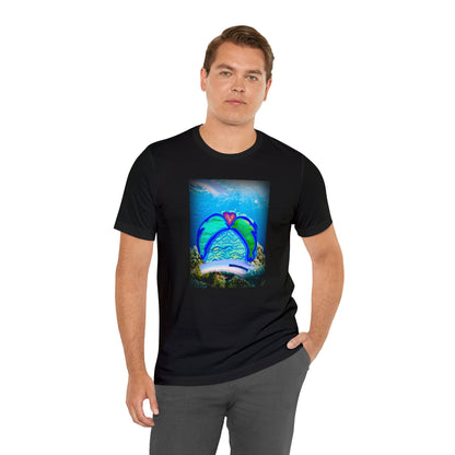 dolphin - Unisex Jersey Short Sleeve Tee