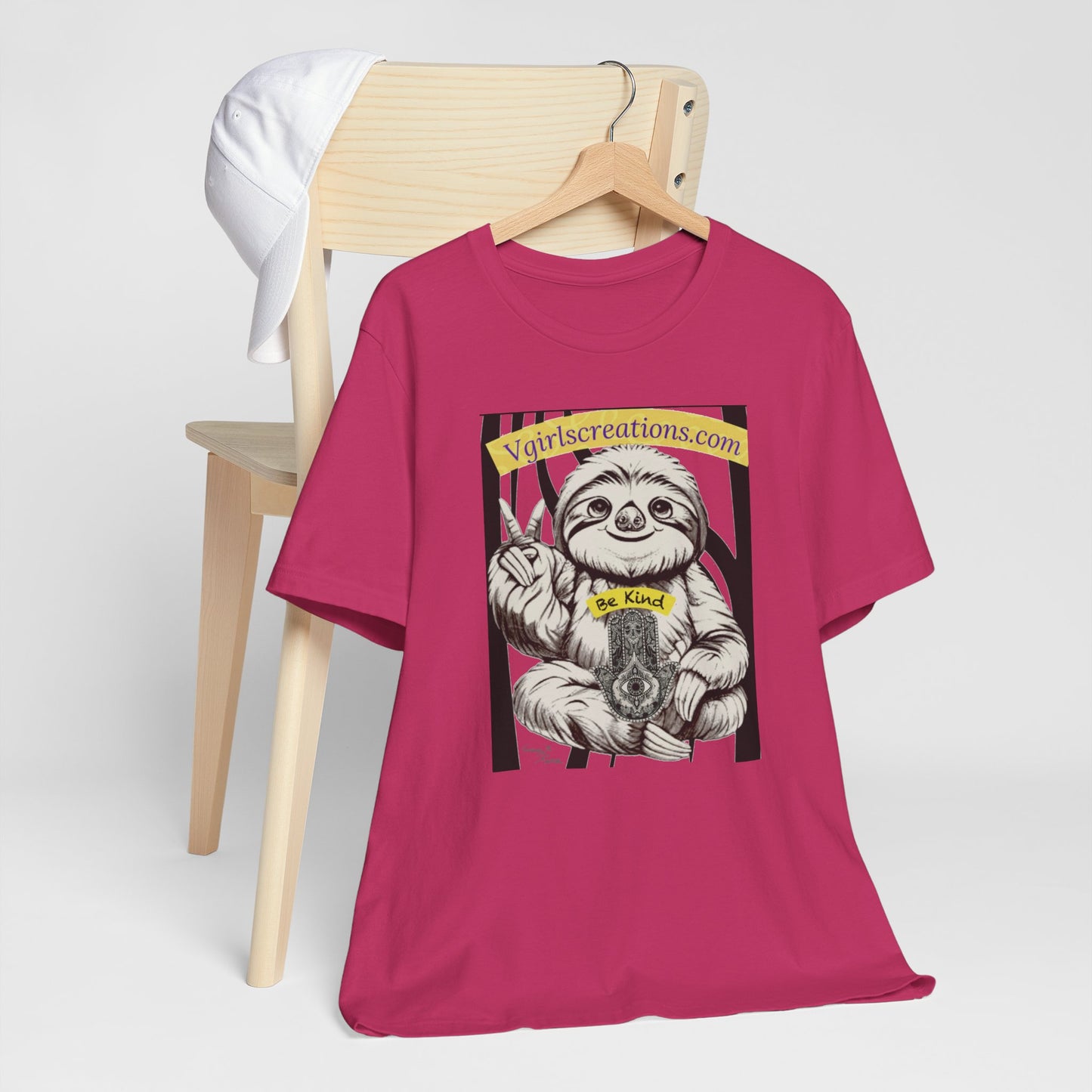 Be Kind Sloth Unisex Tee – Cute & Comfy Short Sleeve T-Shirt