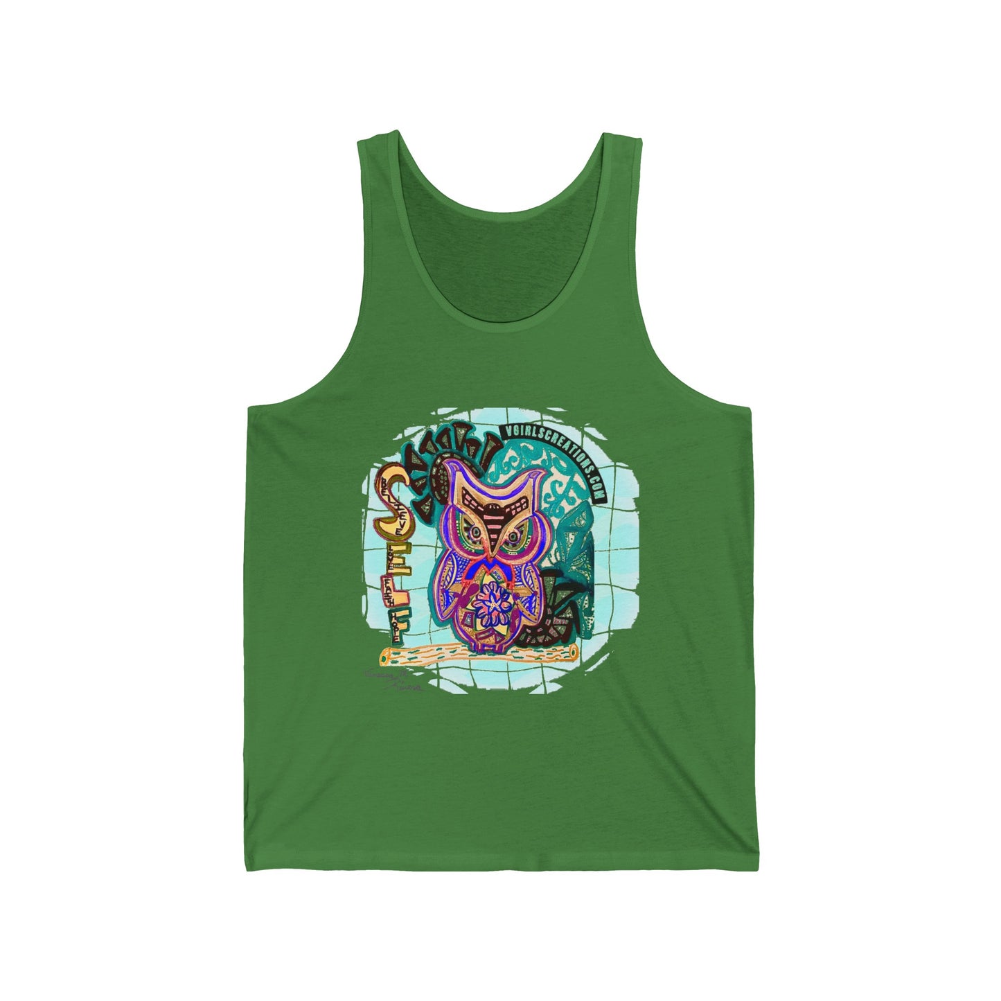 Owl - Unisex Jersey Tank