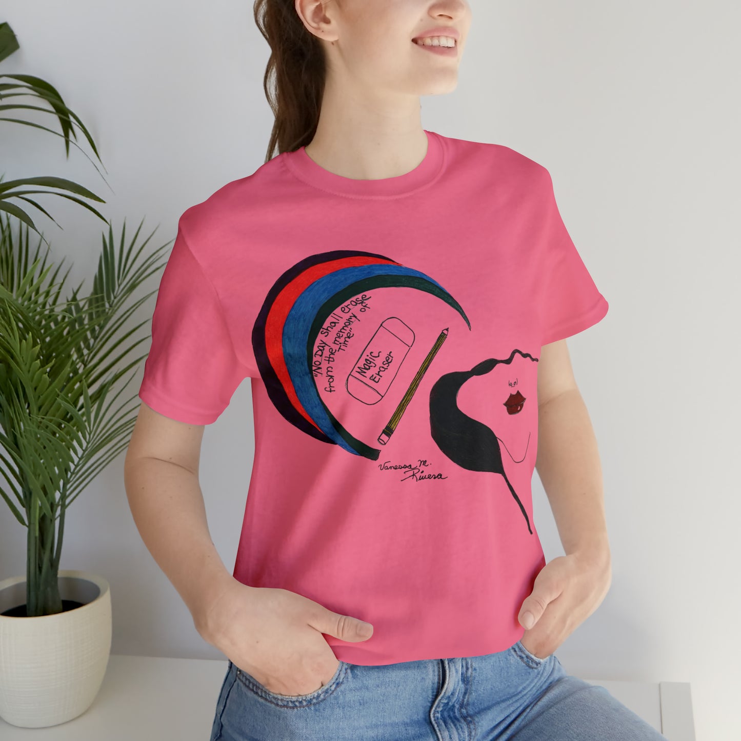 Rainbow Lady - Unisex Jersey Short Sleeve Tee