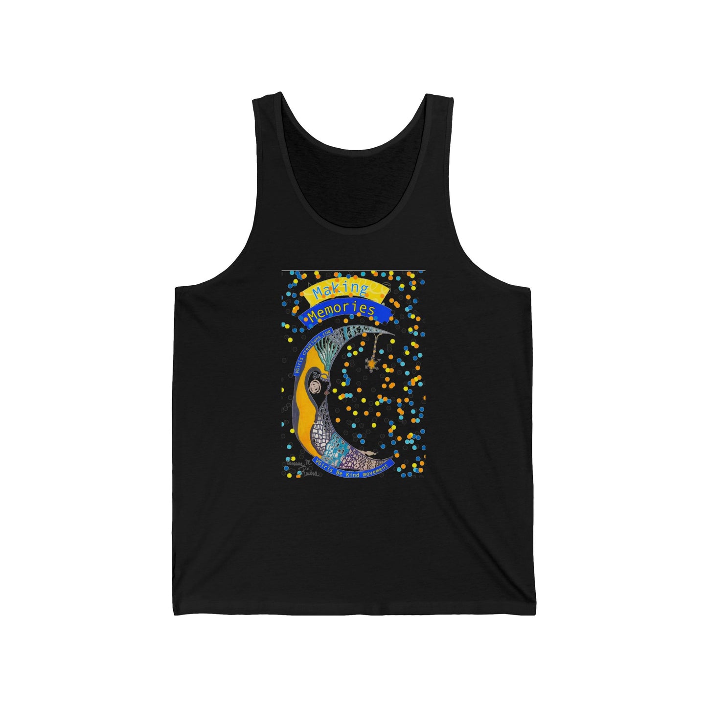 moon - Unisex Jersey Tank