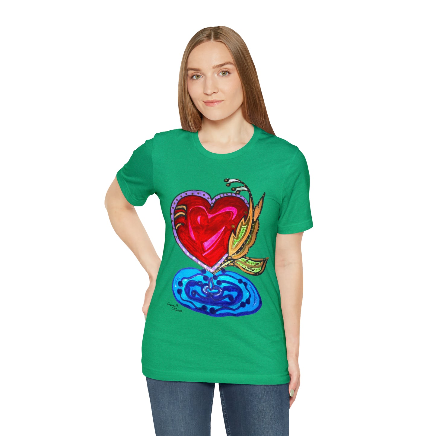 Heart - Unisex Jersey Short Sleeve Tee