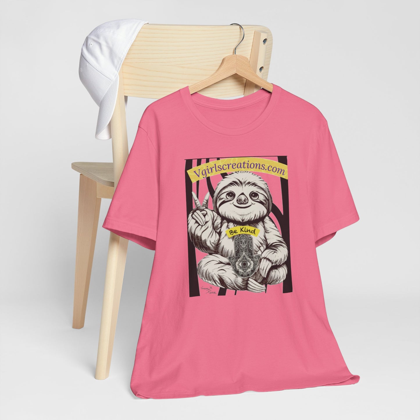 Be Kind Sloth Unisex Tee – Cute & Comfy Short Sleeve T-Shirt