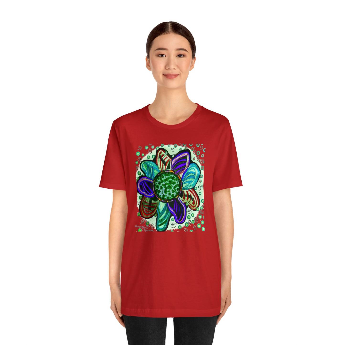 flower - Unisex Jersey Short Sleeve Tee