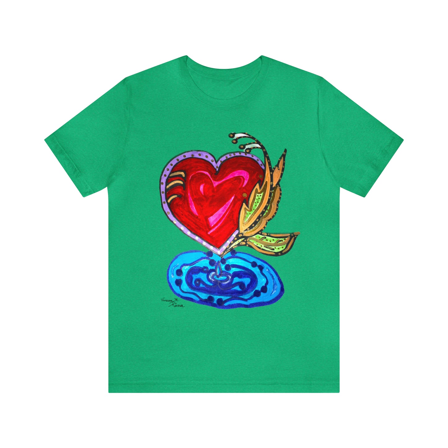 Heart - Unisex Jersey Short Sleeve Tee