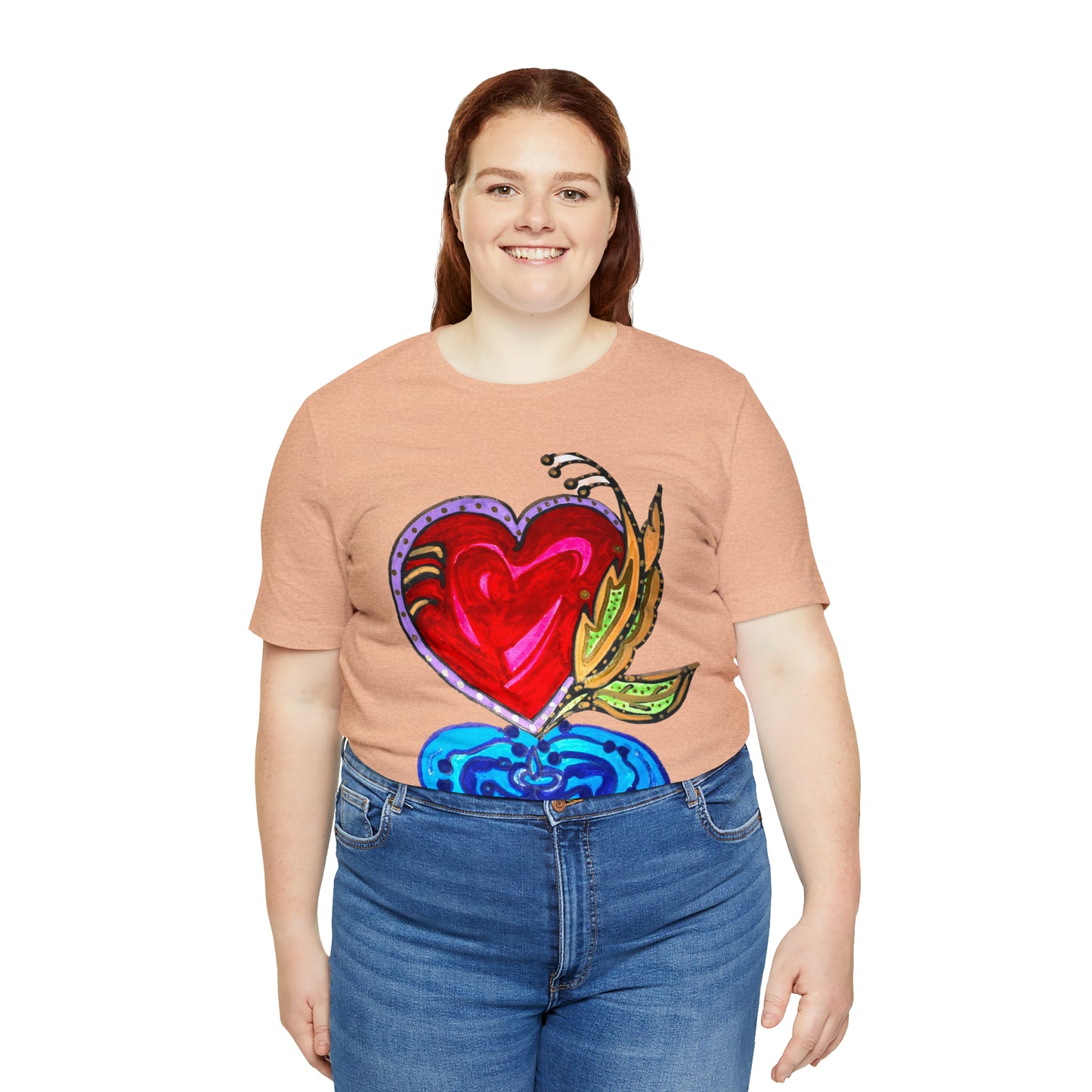 Heart - Unisex Jersey Short Sleeve Tee