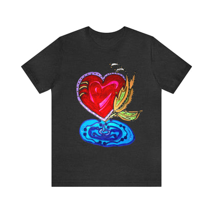 Heart - Unisex Jersey Short Sleeve Tee