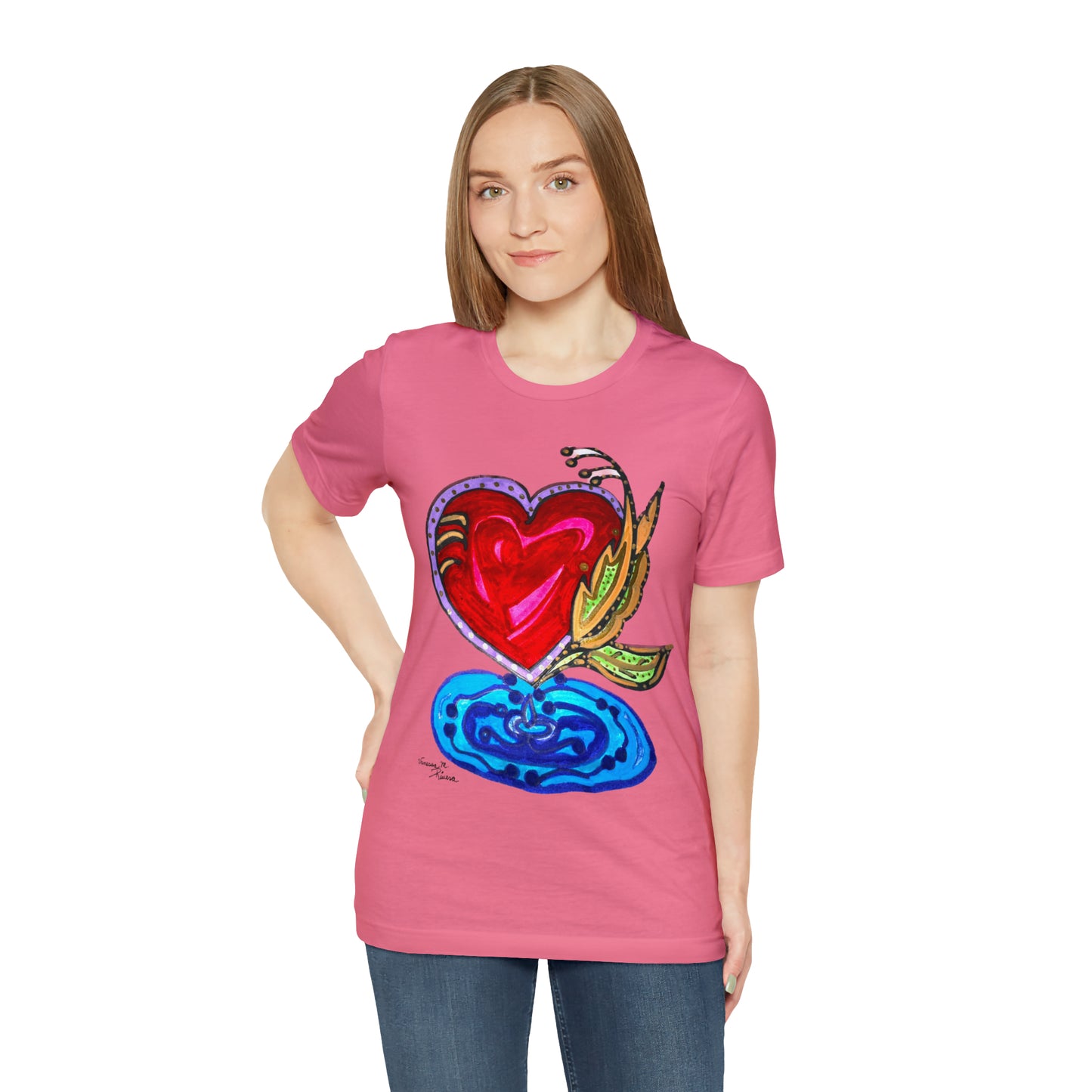 Heart - Unisex Jersey Short Sleeve Tee