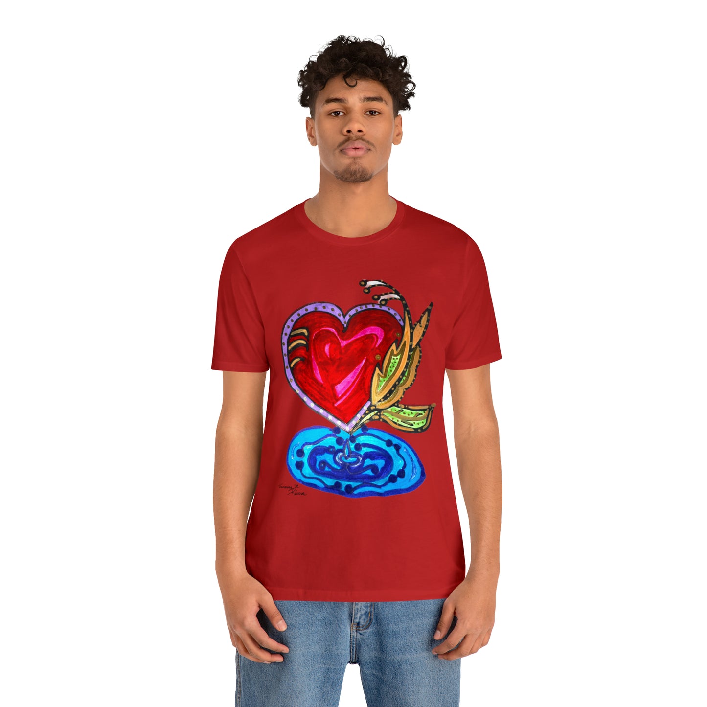 Heart - Unisex Jersey Short Sleeve Tee