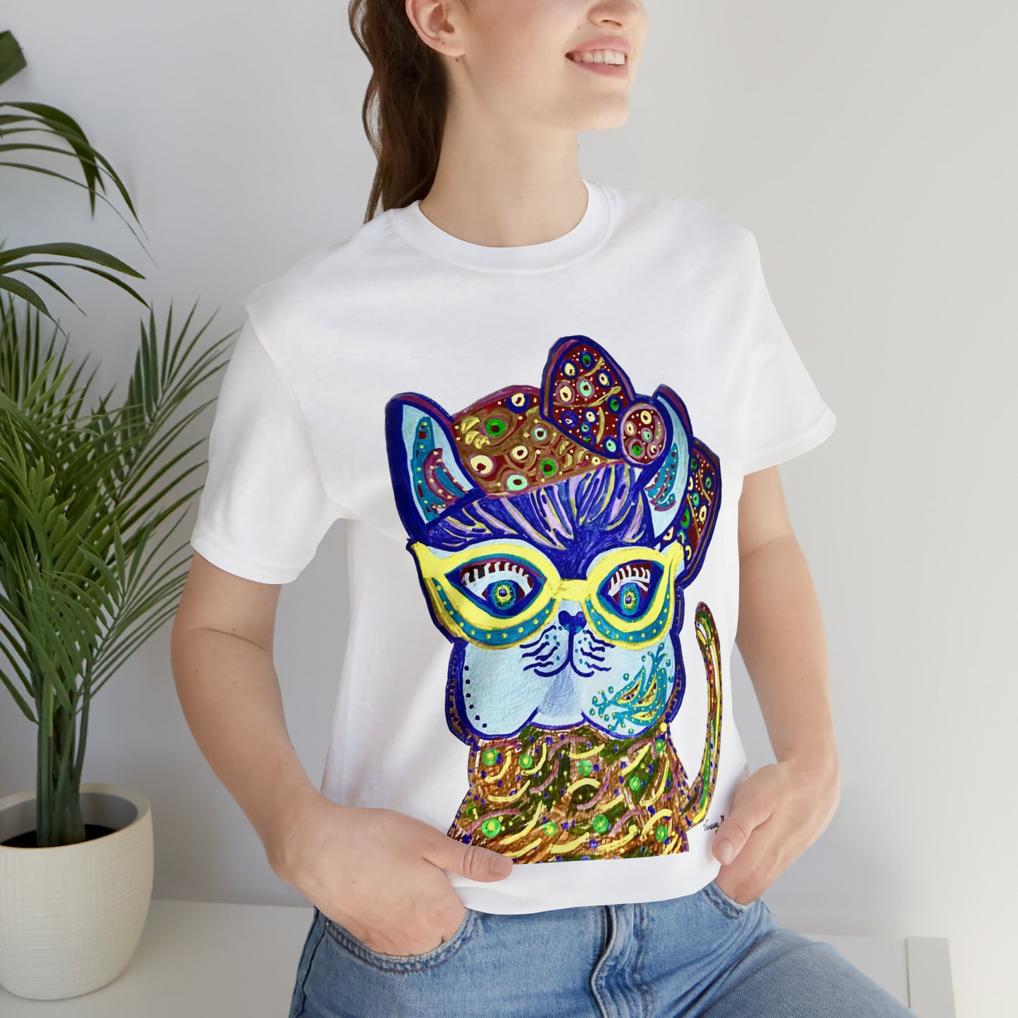 Cat - Unisex Jersey Short Sleeve Tee