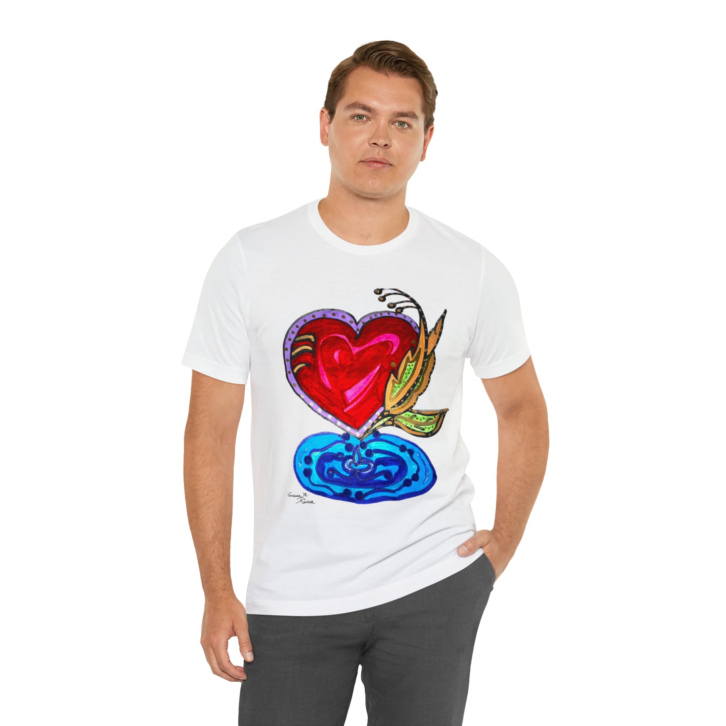 Heart - Unisex Jersey Short Sleeve Tee