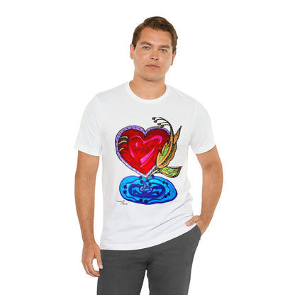 Heart - Unisex Jersey Short Sleeve Tee