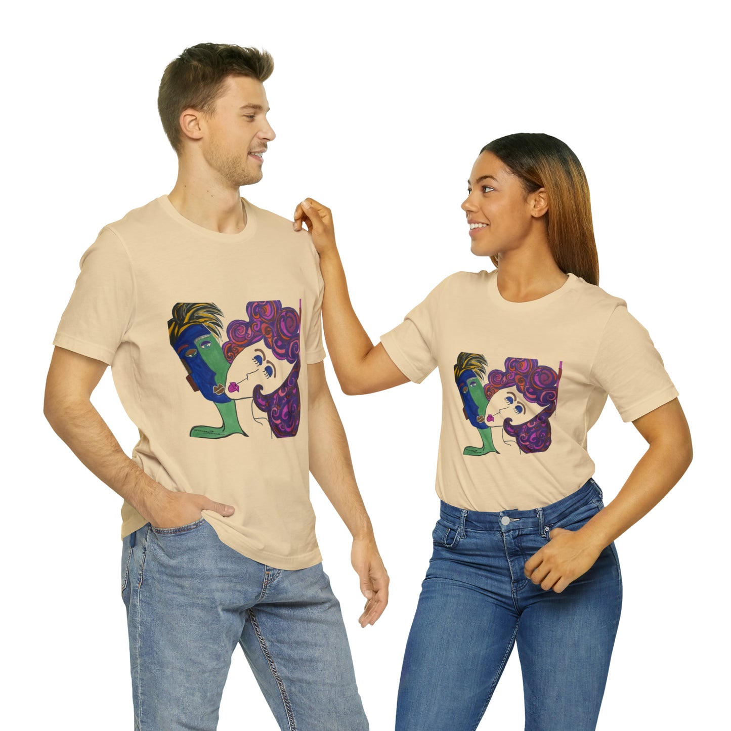 Faces - Unisex Jersey Short Sleeve Tee