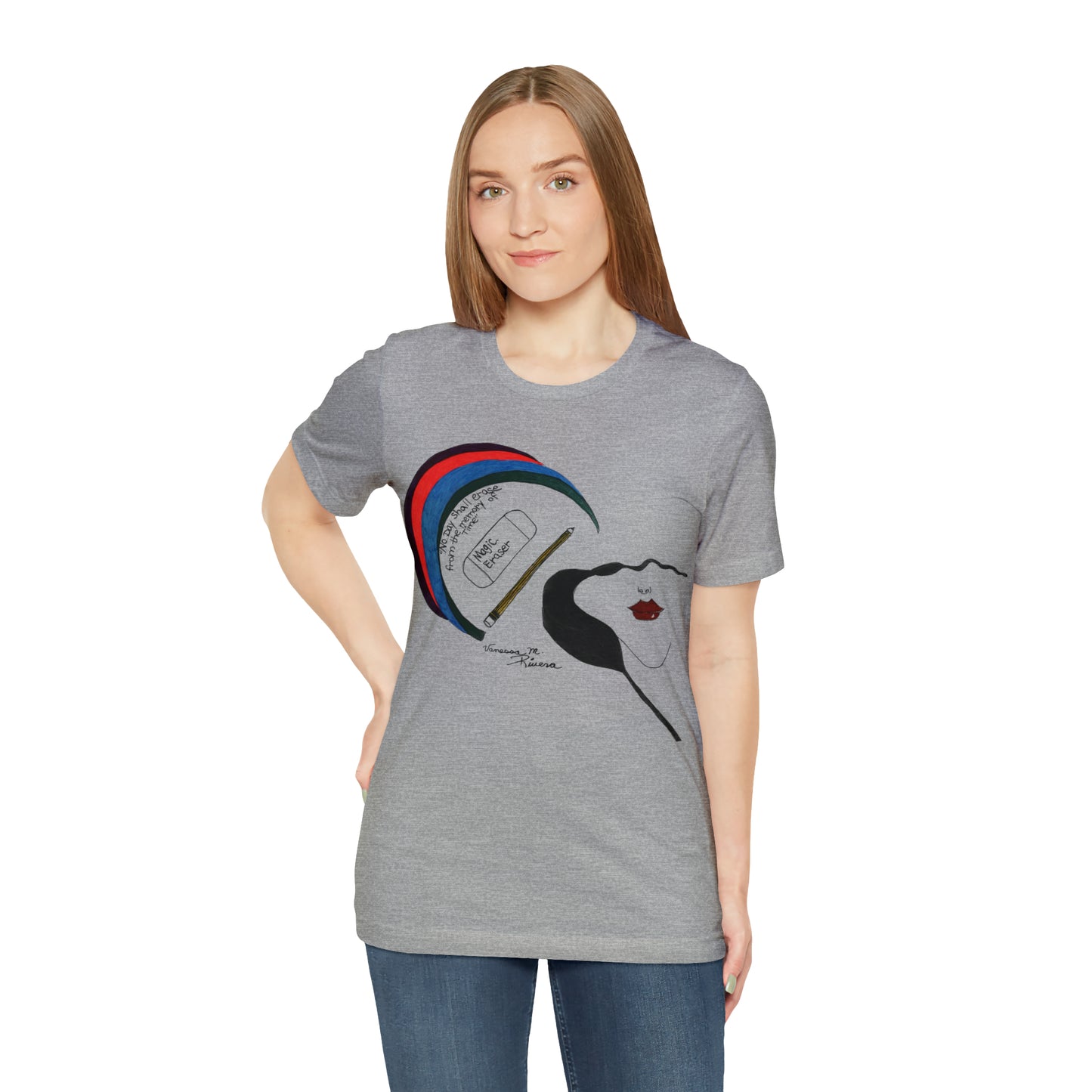 Rainbow Lady - Unisex Jersey Short Sleeve Tee