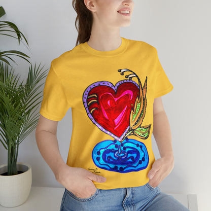 Heart - Unisex Jersey Short Sleeve Tee