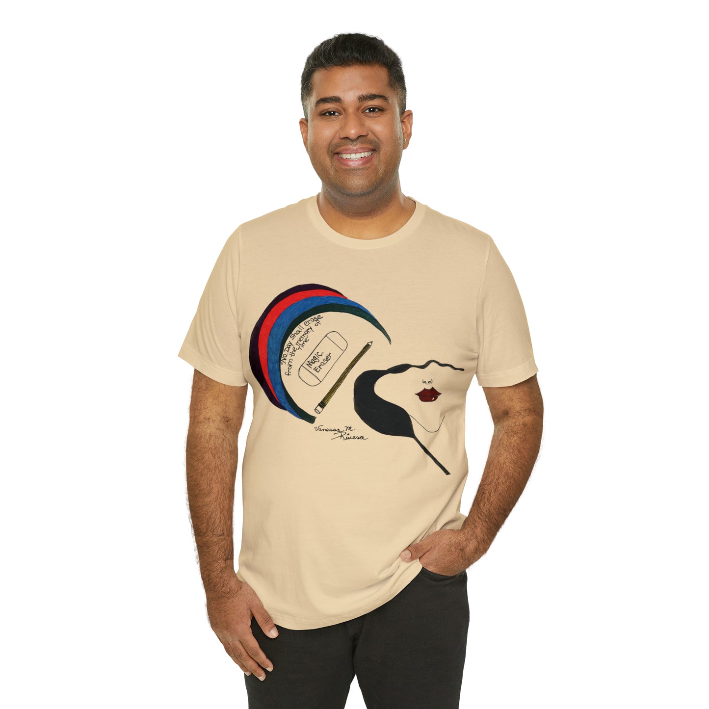 Rainbow Lady - Unisex Jersey Short Sleeve Tee