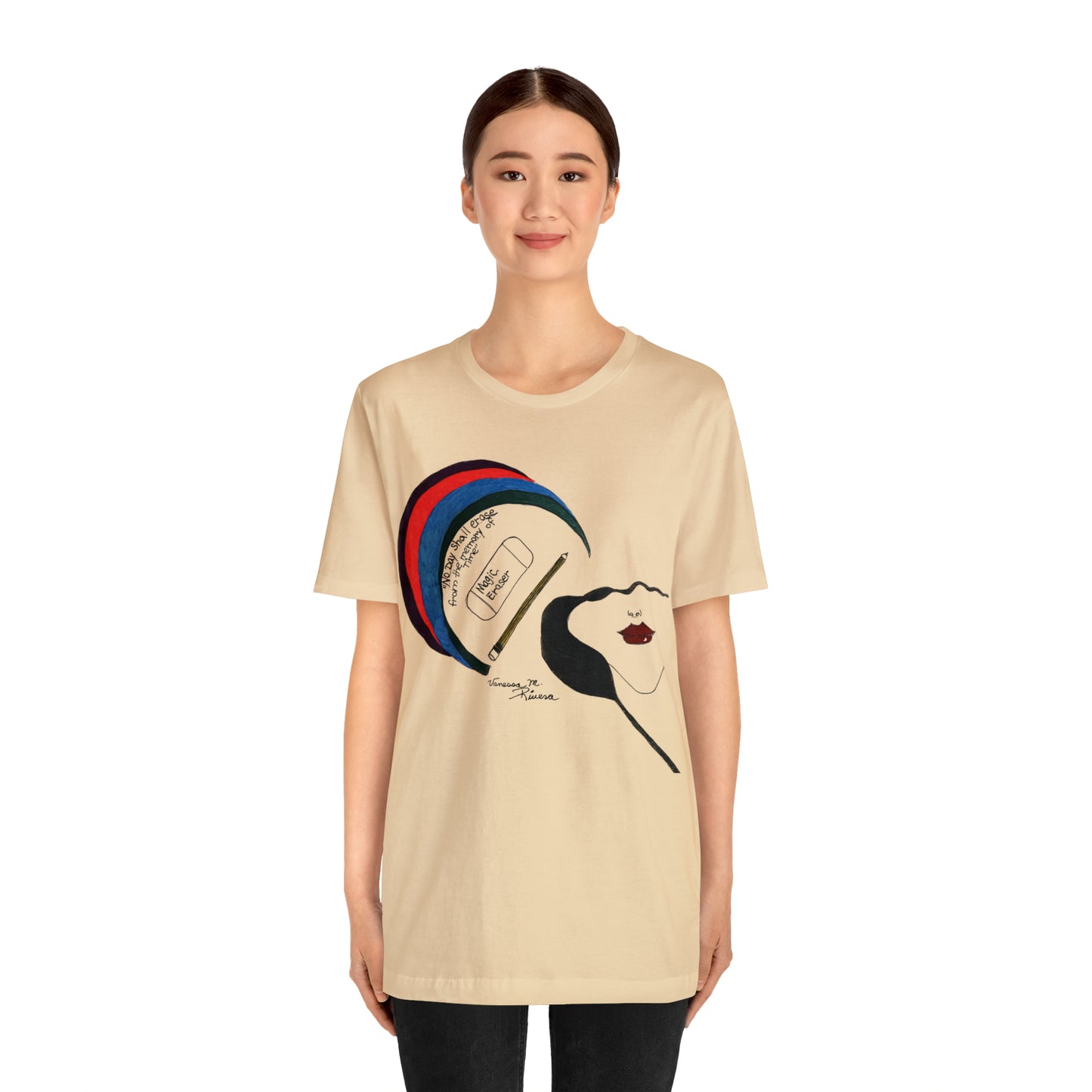 Rainbow Lady - Unisex Jersey Short Sleeve Tee